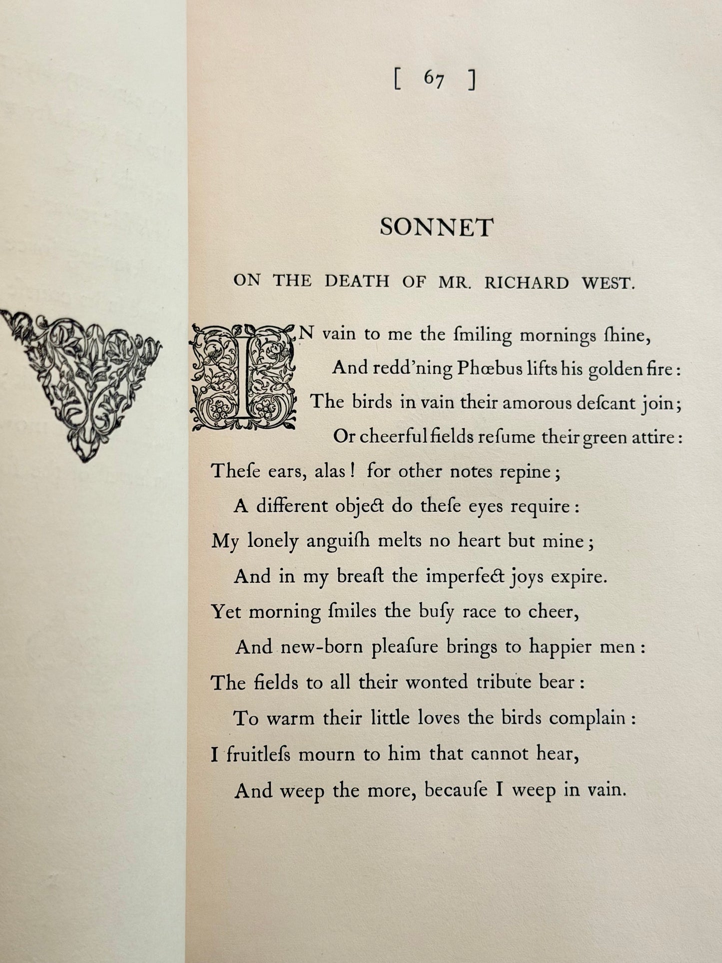 1879 Poems & Letters by Thomas Gray- Prized Binding