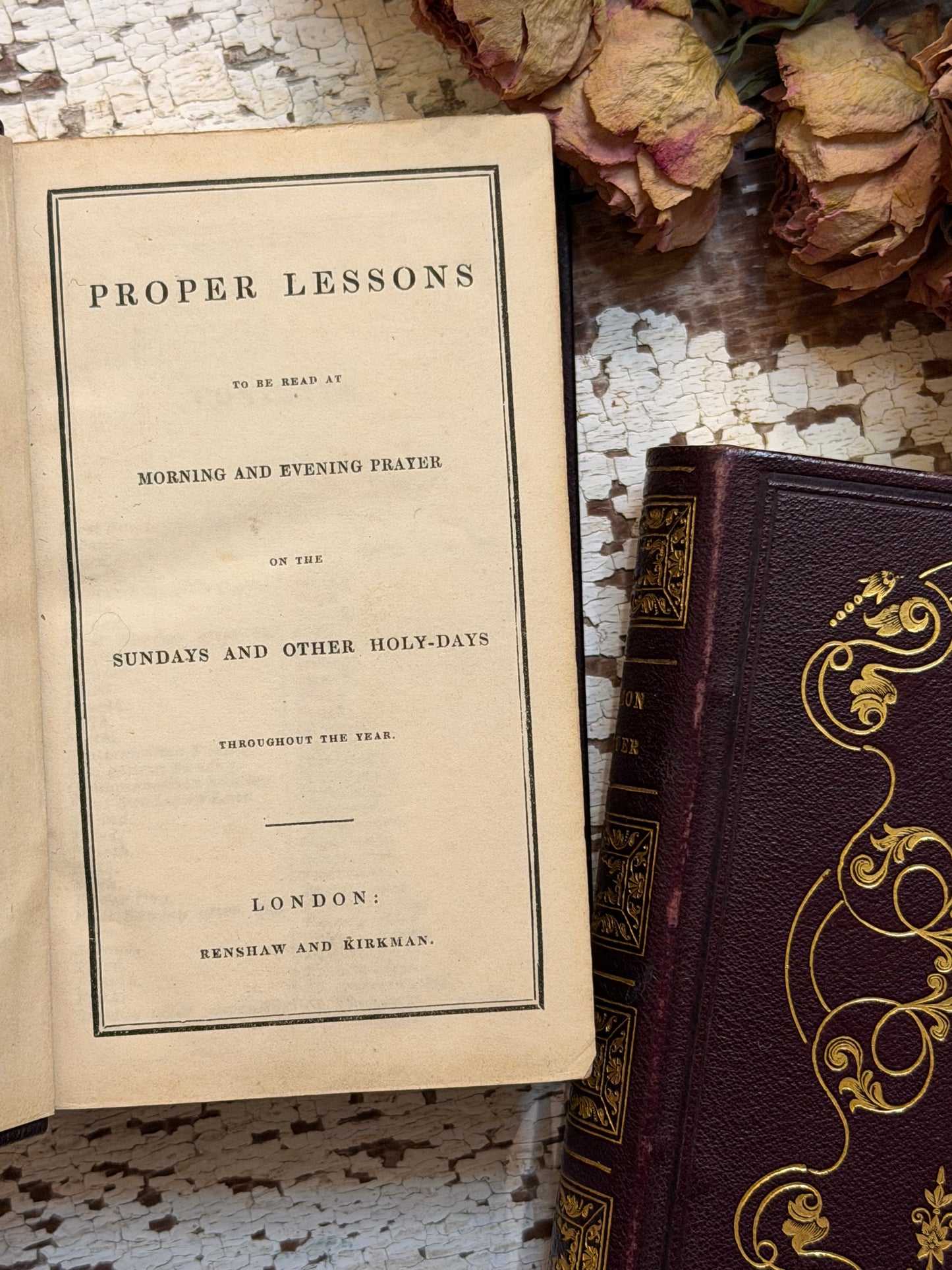 1843 The Book of Common Prayer & Proper Lessons Set with Leather Box