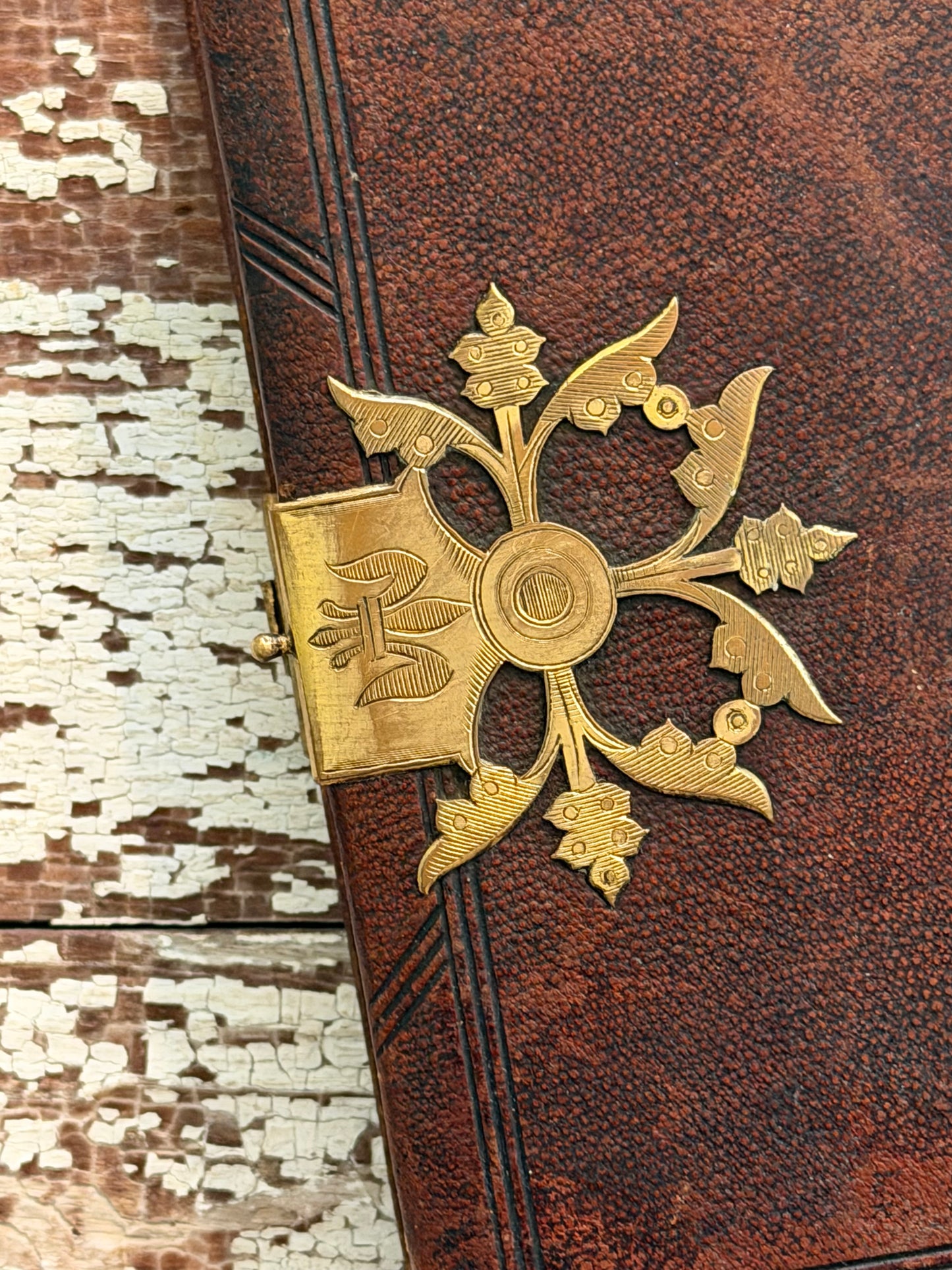 1854 Book of Common Prayer with Gauffered Edge & Brass Hardware