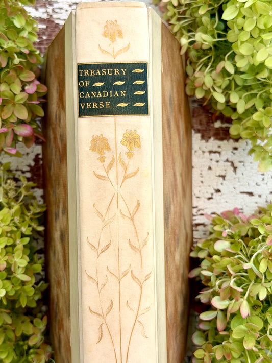 1904 A Treasury of Canadian Verse- Vellum Binding