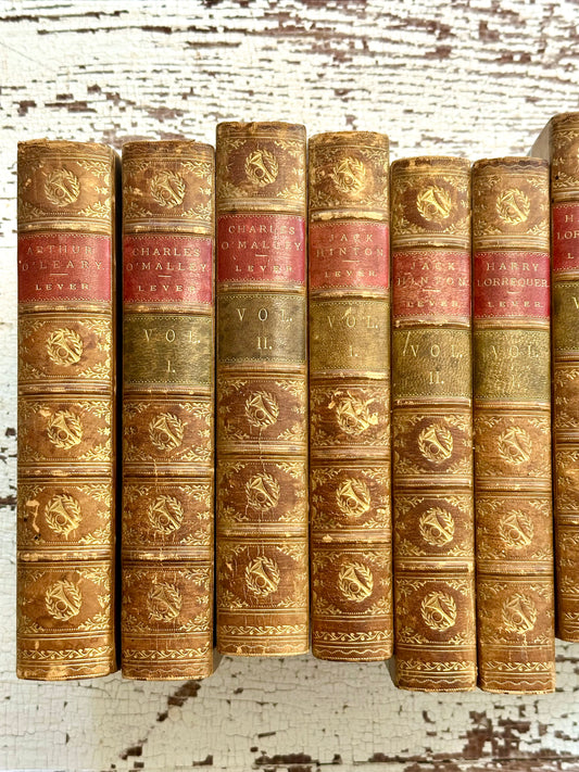 1892 The Military Novels of Charles Lever- Set of 9
