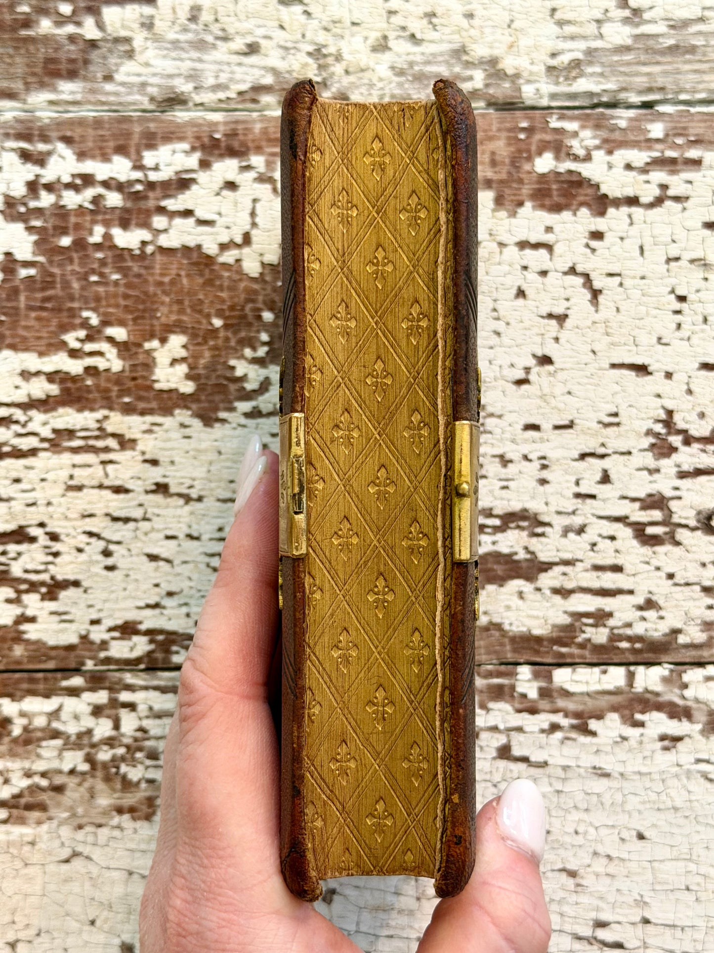 1854 Book of Common Prayer with Gauffered Edge & Brass Hardware