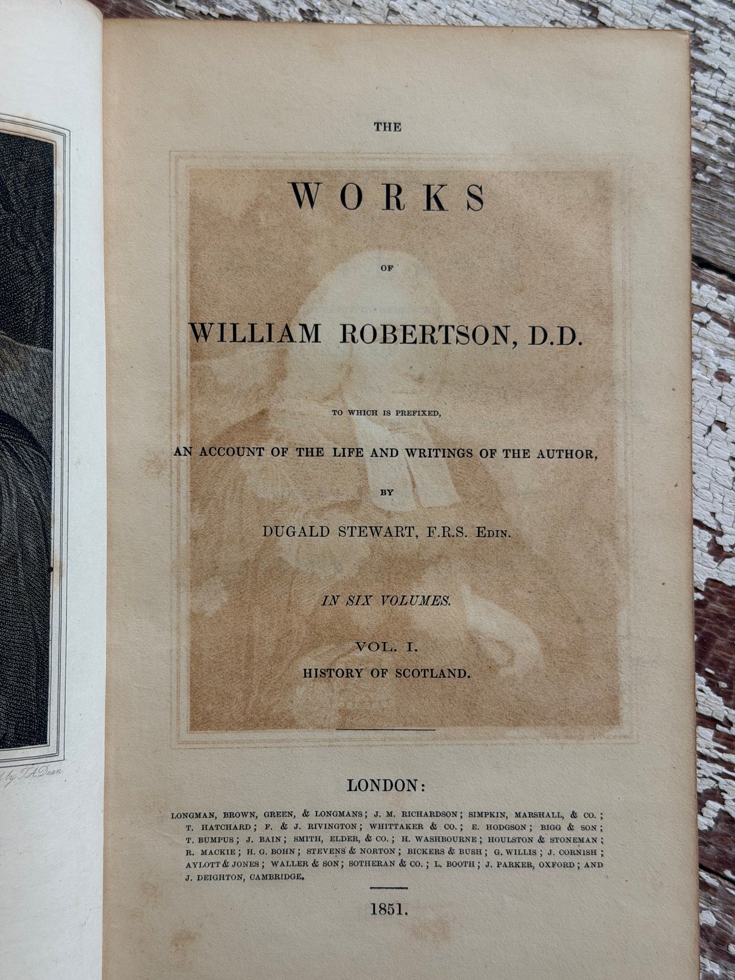 1851 The Works of William Robertson, D.D.- Complete in 6 Books