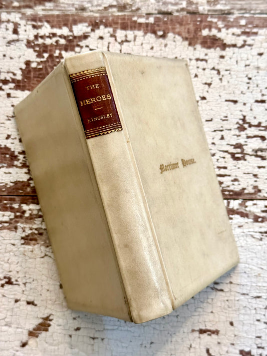1901 The Heroes or Greek Fairy Tales- Full Vellum Prized Binding