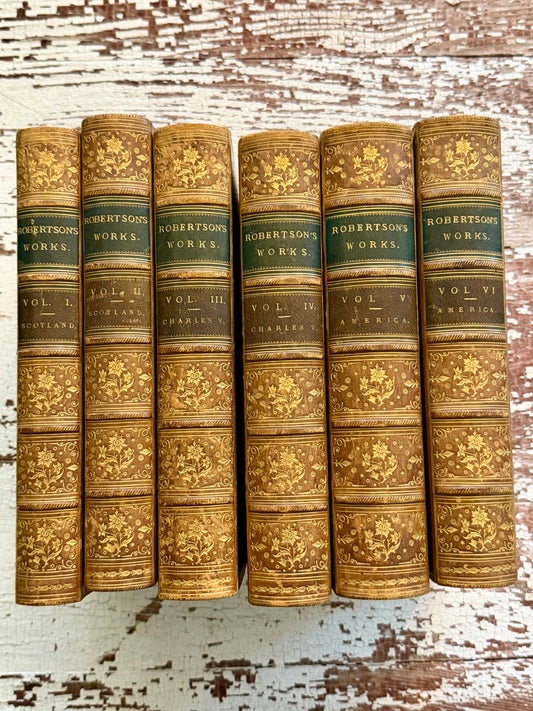 1851 The Works of William Robertson, D.D.- Set of 6 Books