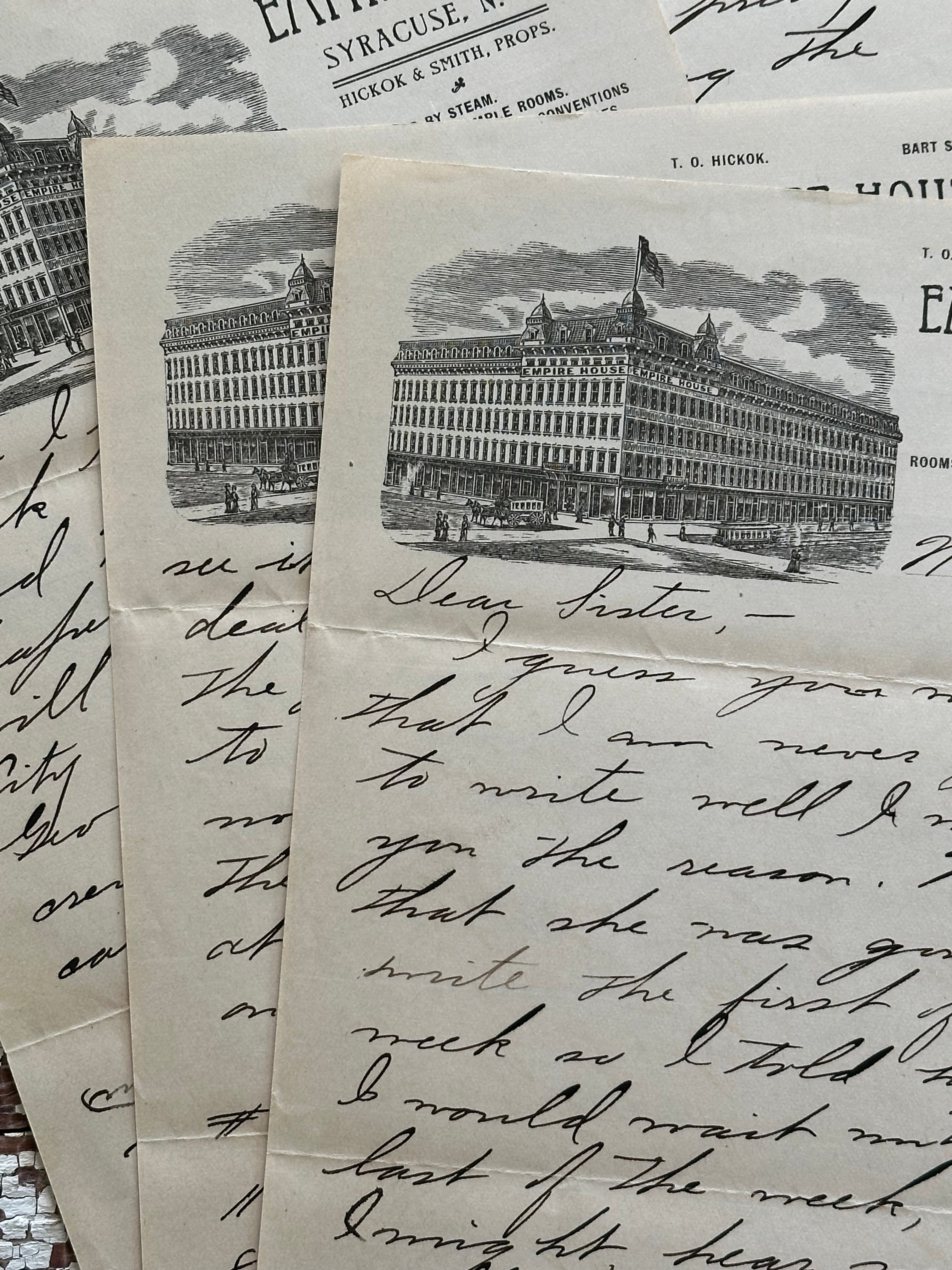 Burrow Letters 1904 Letter Home to a Sister- Discusses the Election of Theadore Roose ...