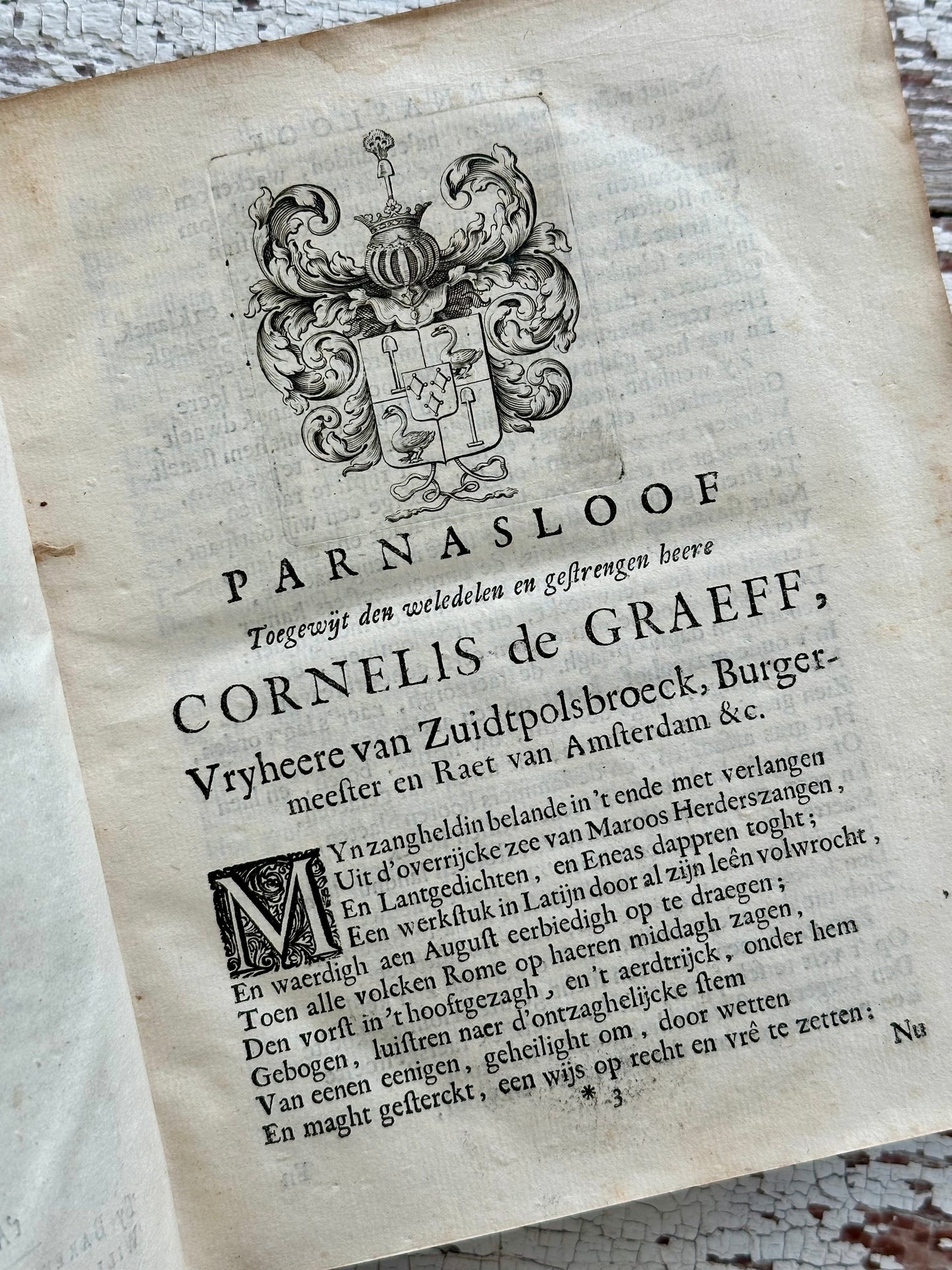1696 Publious Virgilius Maroos Works in Full Vellum