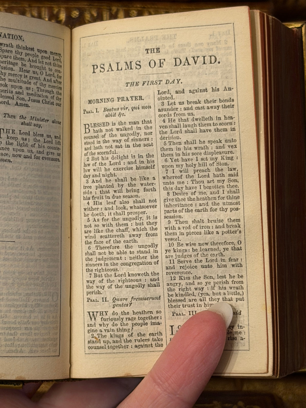 1864 Miniature Book of Common Prayer- Full Leather