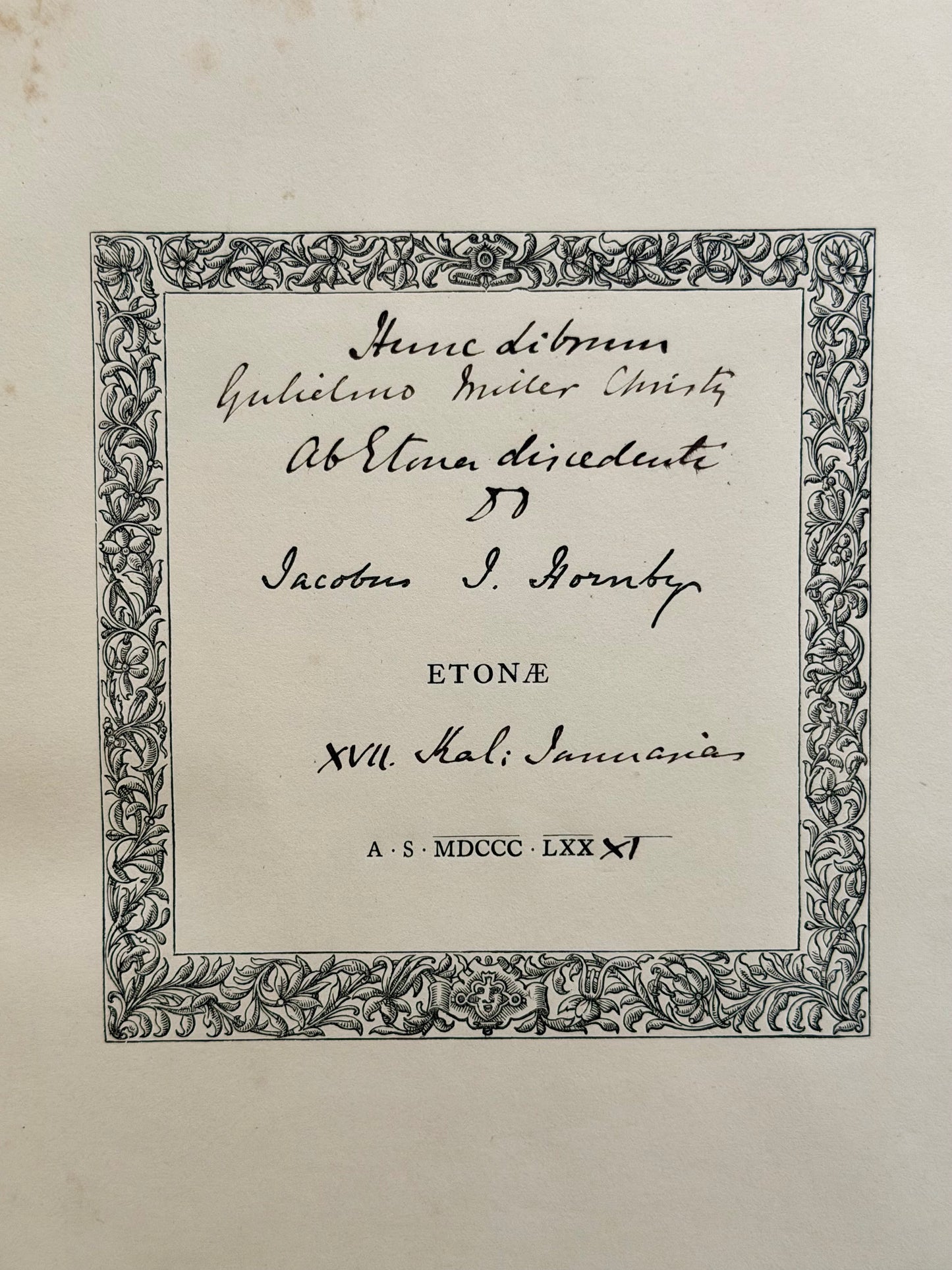 1879 Poems & Letters by Thomas Gray- Prized Binding
