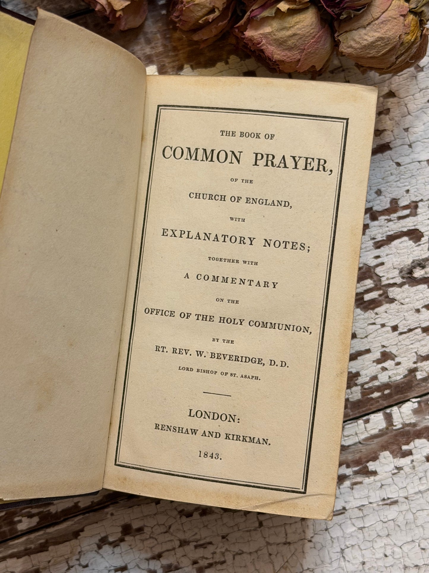 1843 The Book of Common Prayer & Proper Lessons Set with Leather Box