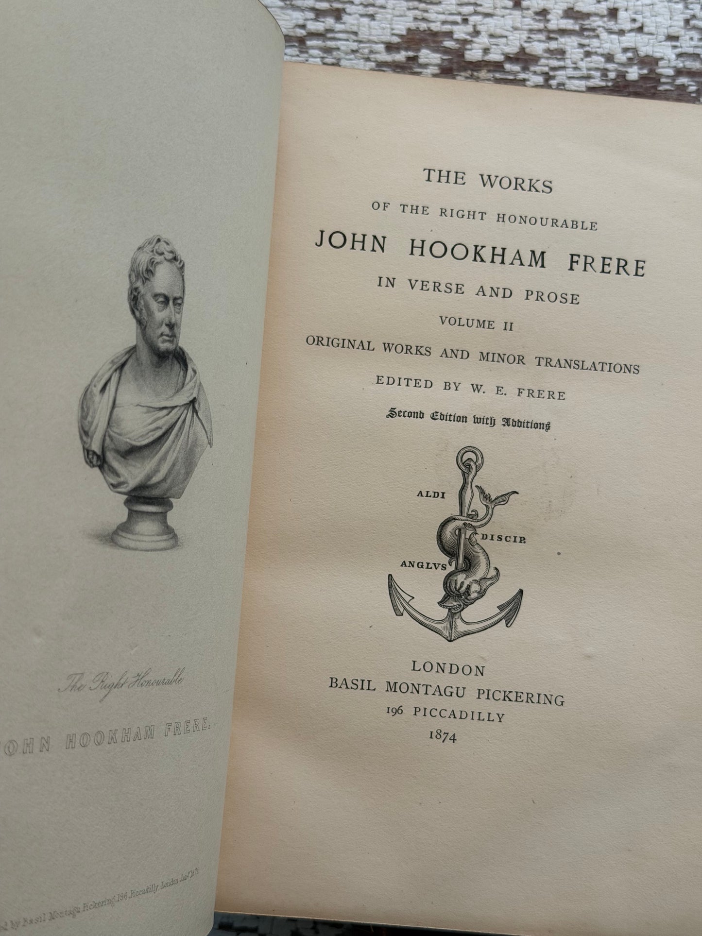 1874 The Works of John Hookham Frere- Set of 3