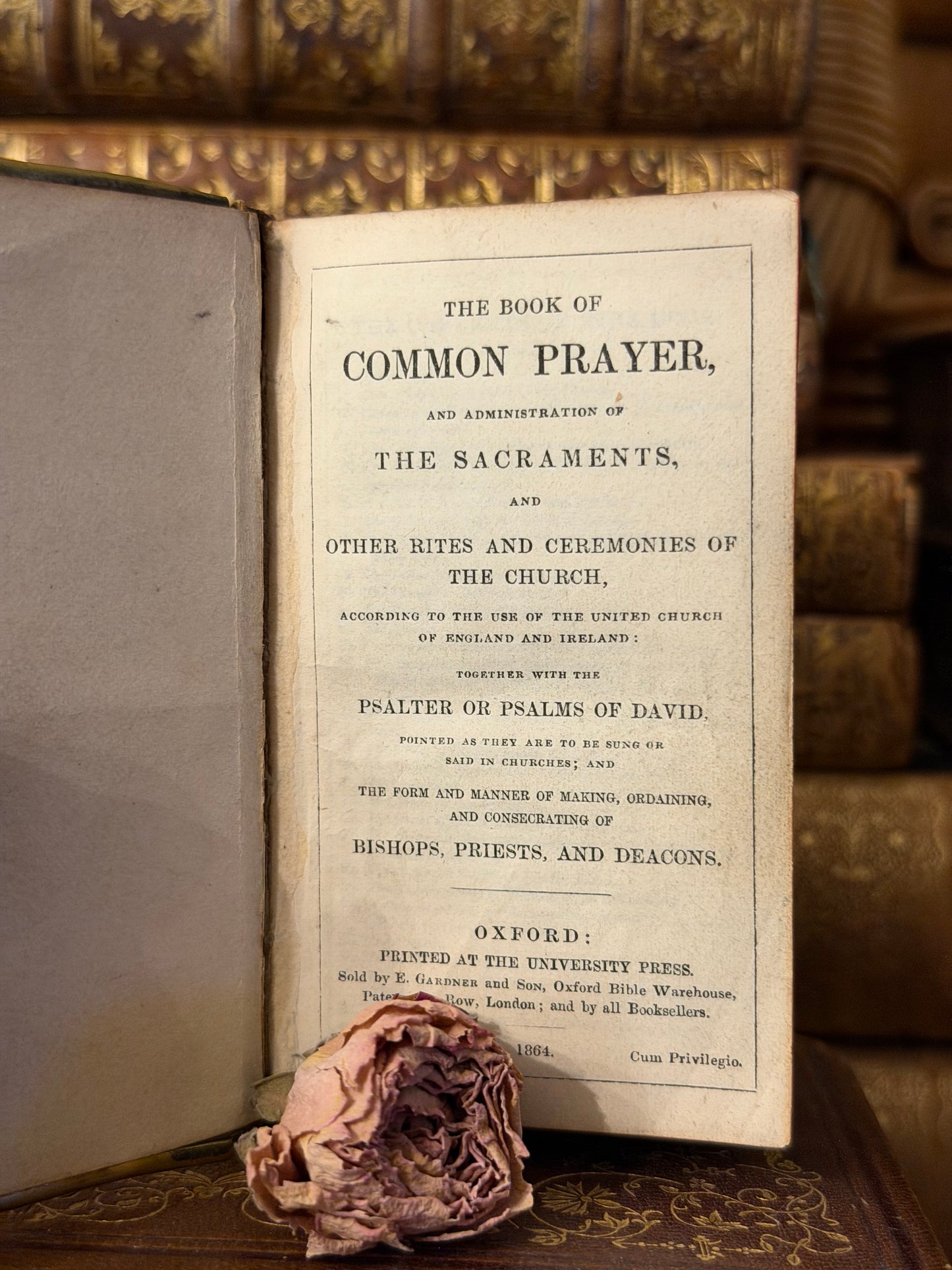 1864 Miniature Book of Common Prayer- Full Leather