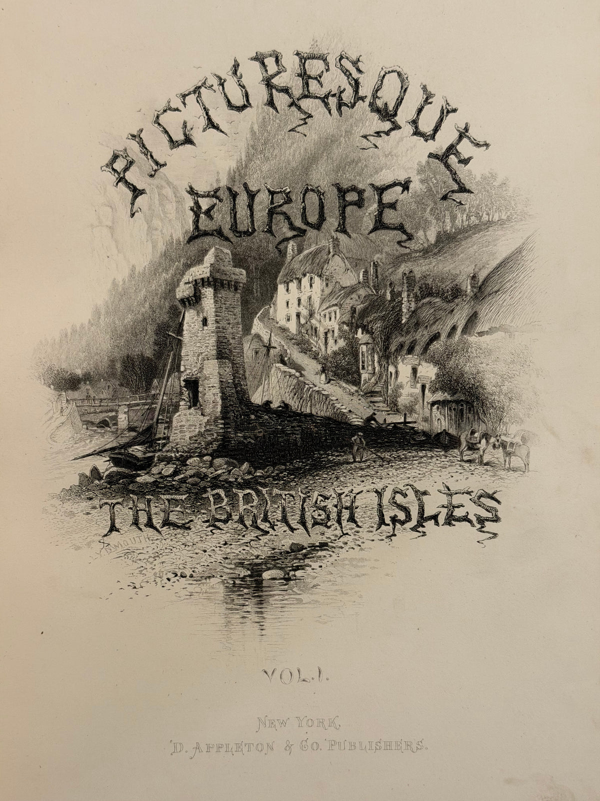 Picturesque Europe Book Set- Large Full Leathers