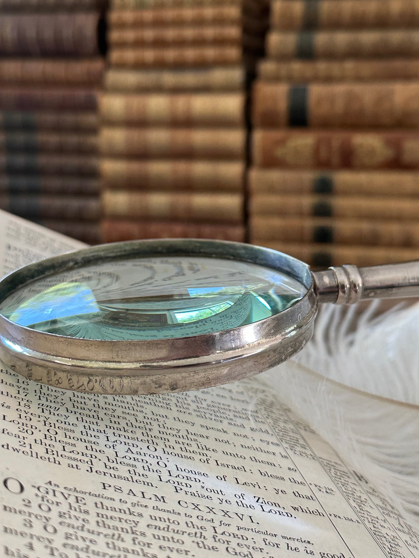 Victorian Silver Magnifying Glass