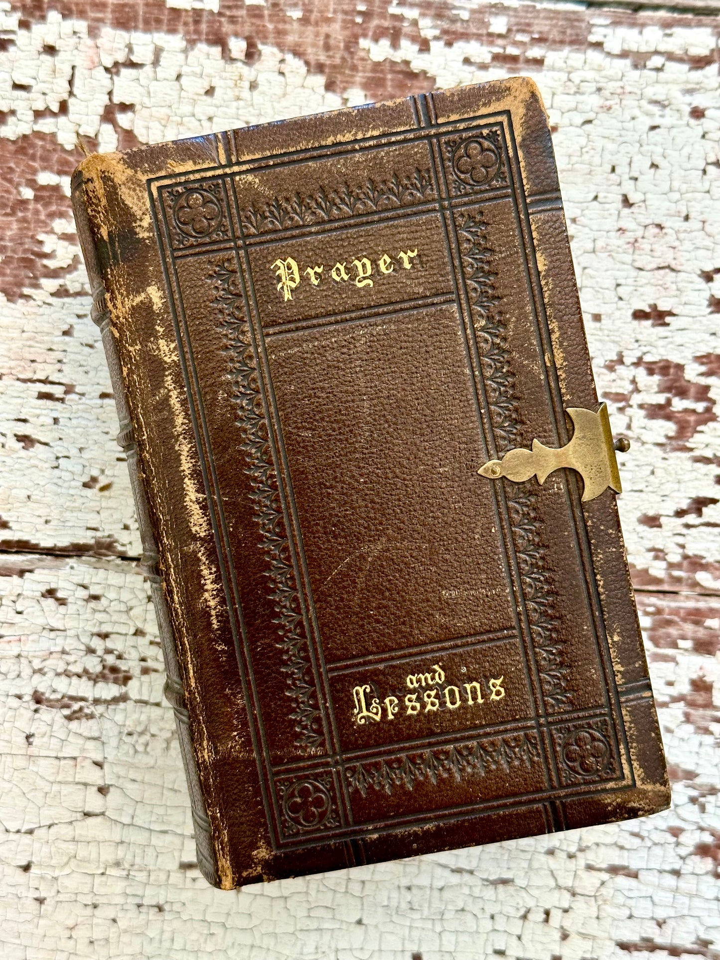 1860 Full Leather Church Services Book