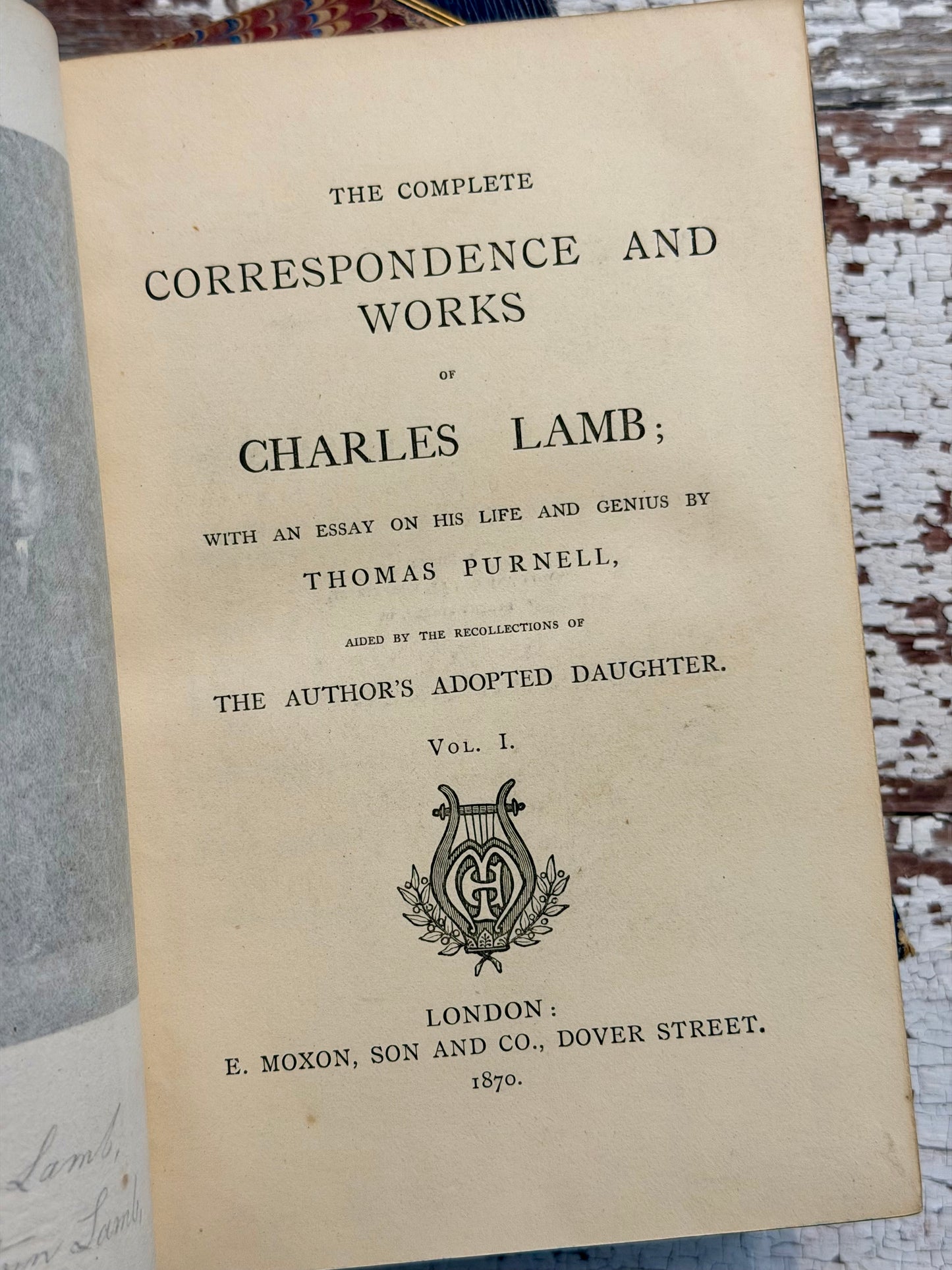 1870 The Complete Correspondence & Works of Charles Lamb (Set of 4)