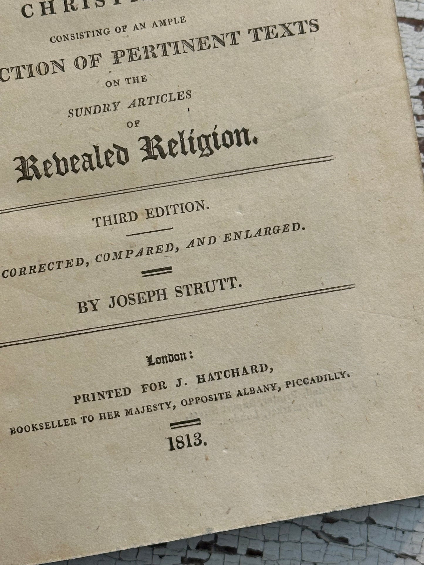 1813 The Common Place Book or Companion to The Old & New Testament