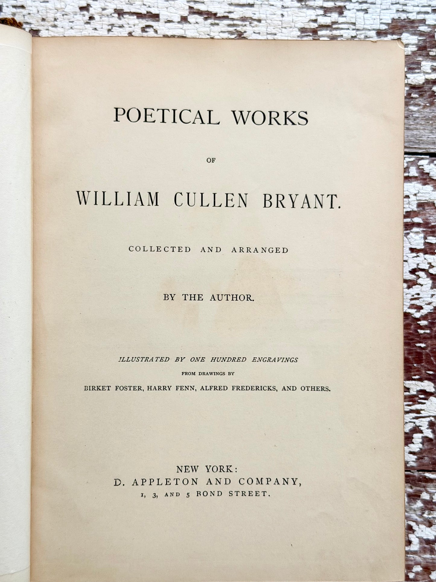 1878 The Poetical Works of William Cullen Bryant