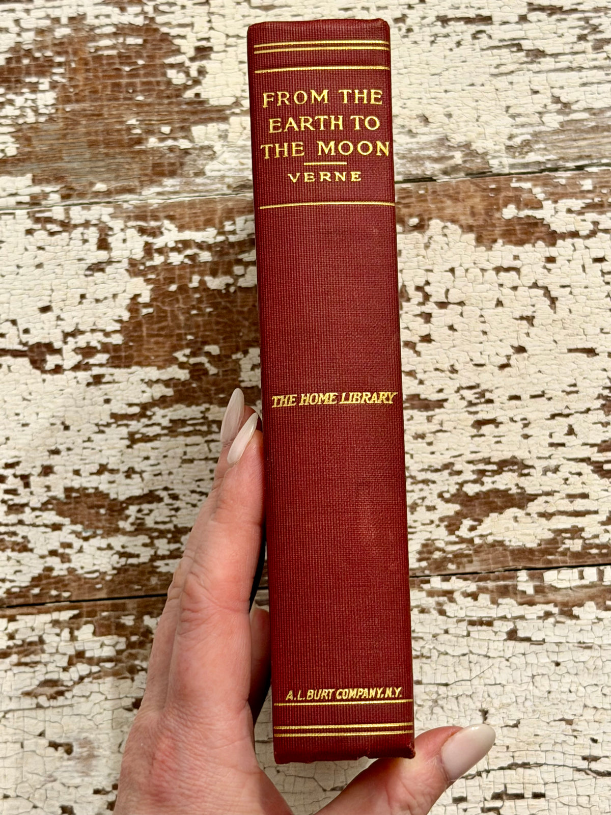 Antique- From The Earth To The Moon and Round The Moon by Jules Verne