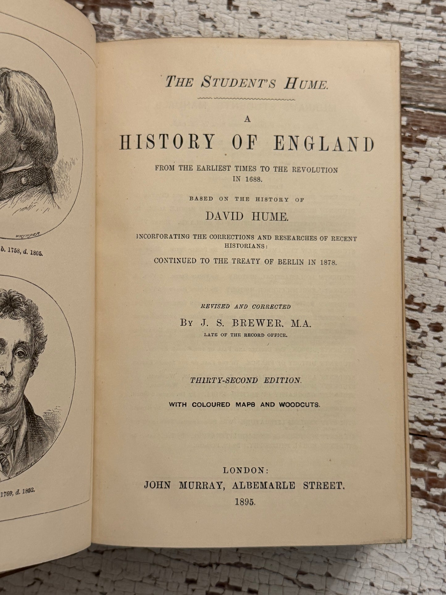 1895 The Students Hume, A History of England- Fine Binding
