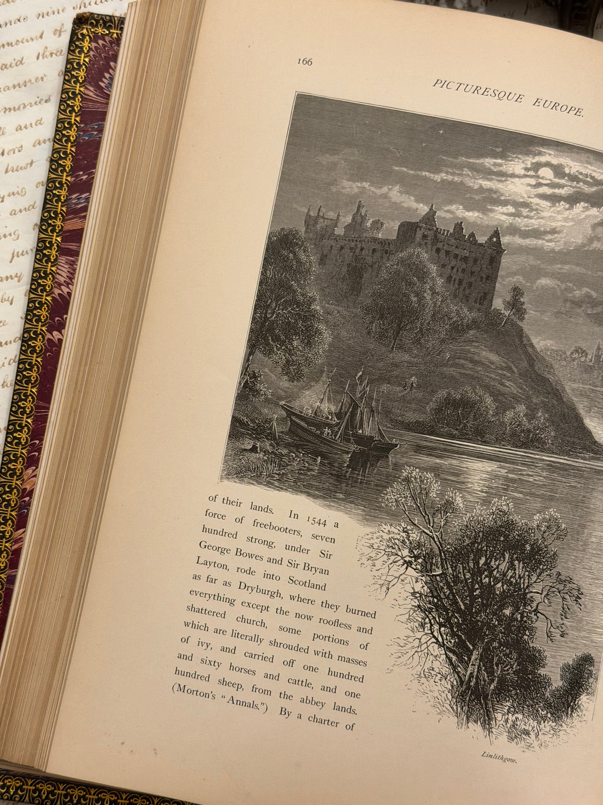 Picturesque Europe Book Set- Large Full Leathers