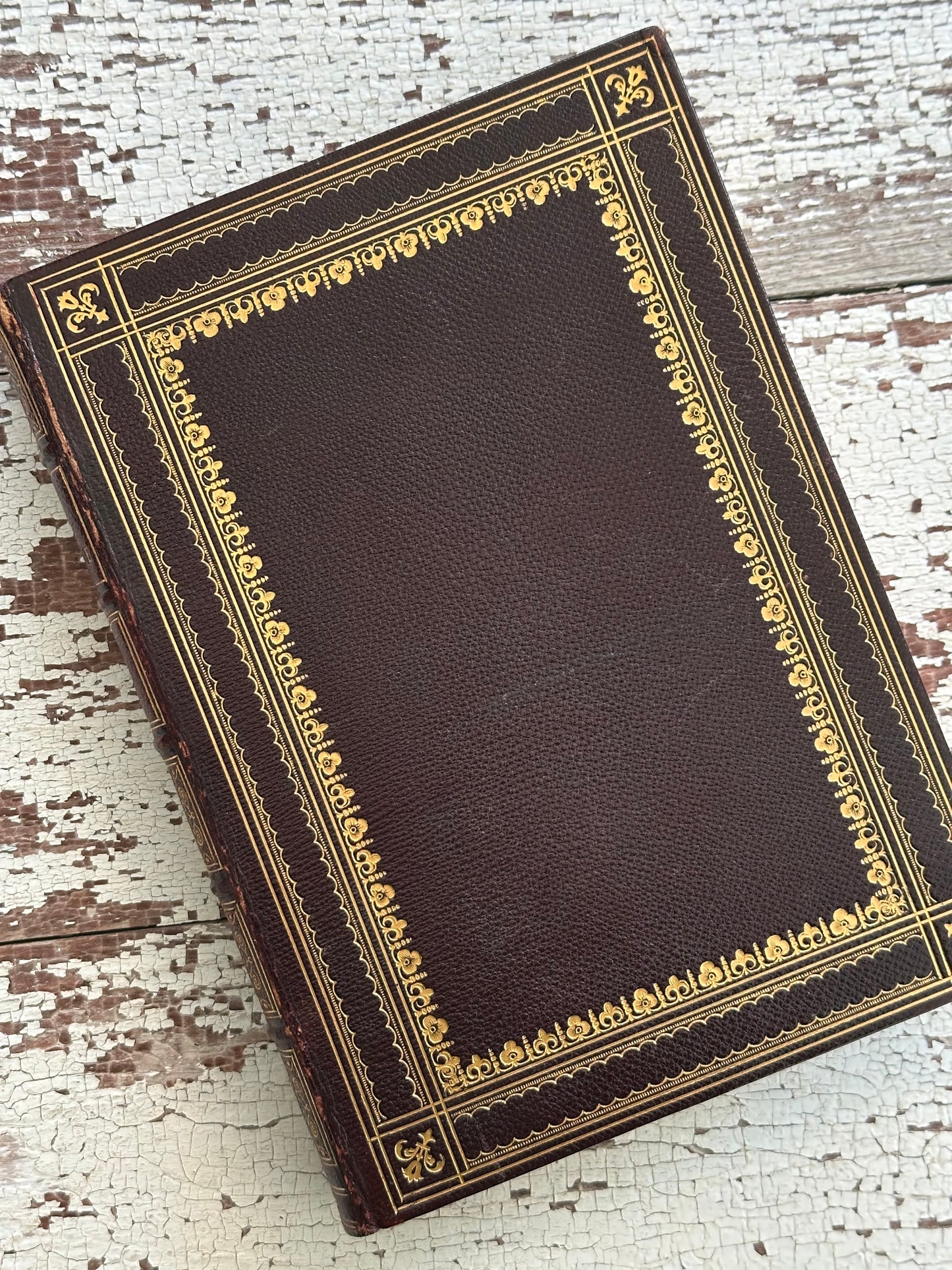 Rare 1857 The Course of Time Book With Hidden Fore-edge Painting