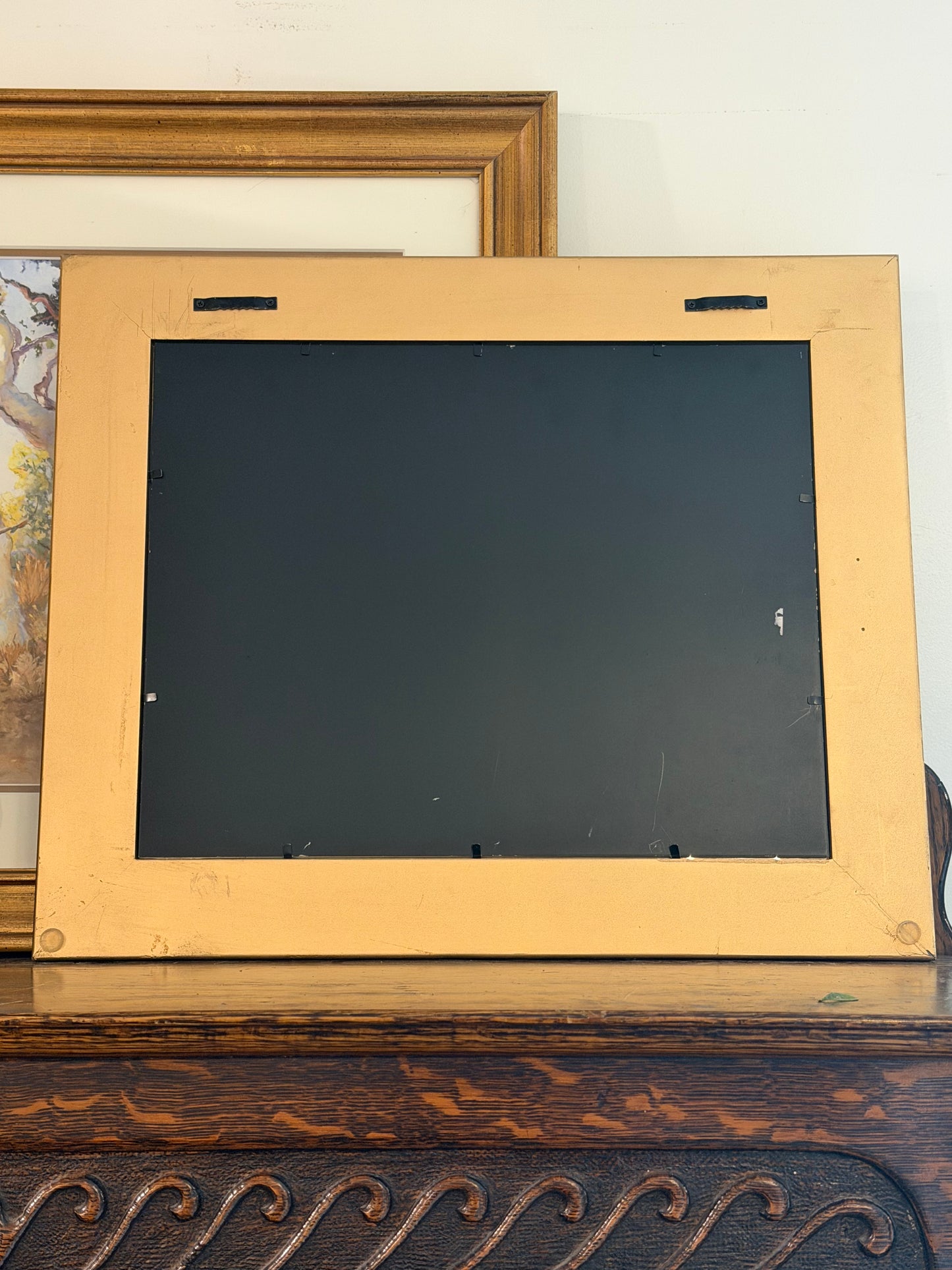 Original Pastel Painting in Gold Frame